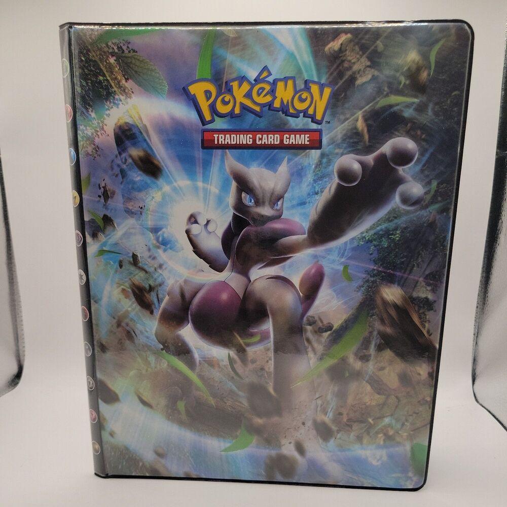 Pokemon Cards Binder Holder Fits 90 Cards Sleeves 11 1/2 L ong x 9 1/2 Wide